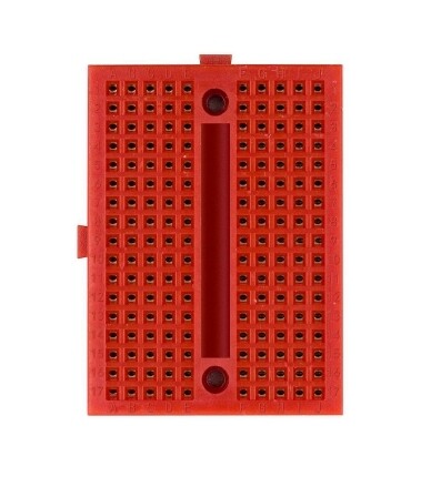 Plaque d&#39;essai Espacement 2.54 mm Face autocollante 170 points avec trous couleur rouge