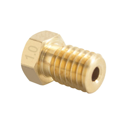 Buse en laiton d&#39;imprimante 3D MK8 MK10 pour Makerbot, Ender 3, Creality CR-10 pour filament de 1.75mm diamètre 1.0mm