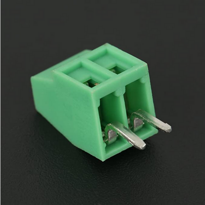 Lot de 5 connecteurs universel bornier à vis 2 broches pas 2.54mm vert pour PCB
