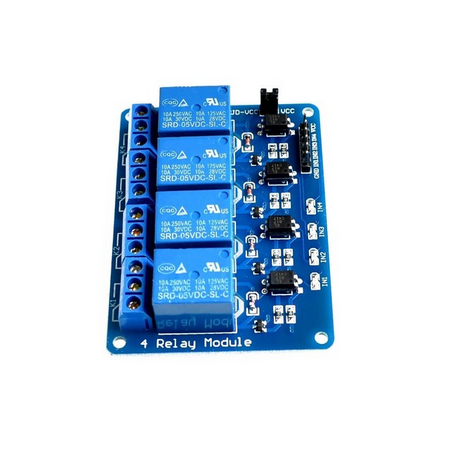 Module de relais DC 5V 4 canaux avec optocoupleur déclencheur bas niveau pour arduino Raspberry Pi
