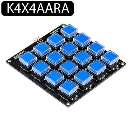 Clavier analogique 4x4 touches bleu
