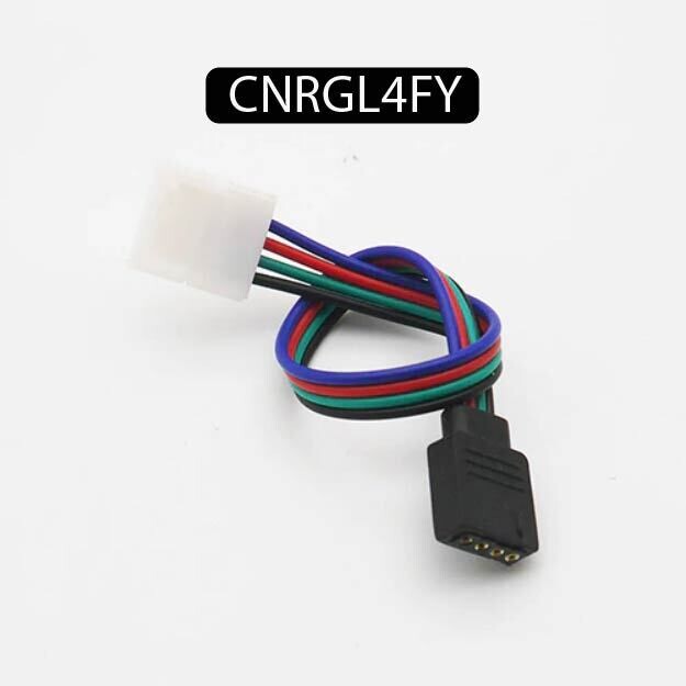 Connecteur femelle 4 broches pour contrôleur bande LED RGB RGBW 5050 3528 SMD