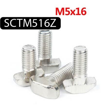 Vis à boulon en T pour pour rail linéaire ou profilé en aluminium Standard UE M5x16