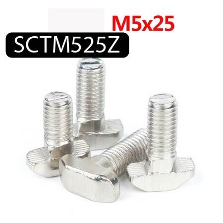 Vis à boulon en T pour pour rail linéaire ou profilé en aluminium Standard UE M5x25