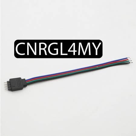 Connecteur mâle 4 broches pour contrôleur bande LED RGB RGBW 5050 3528 SMD
