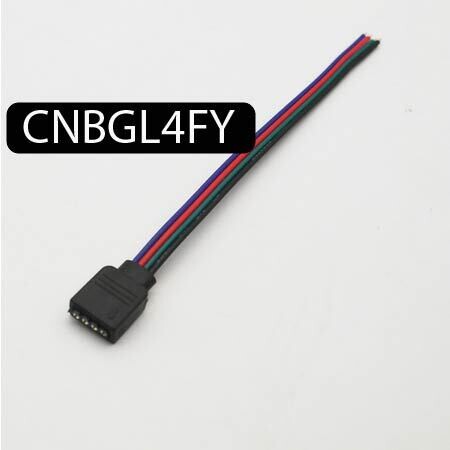 Connecteur femelle 4 broches pour contrôleur bande LED RGB RGBW 5050 3528 SMD