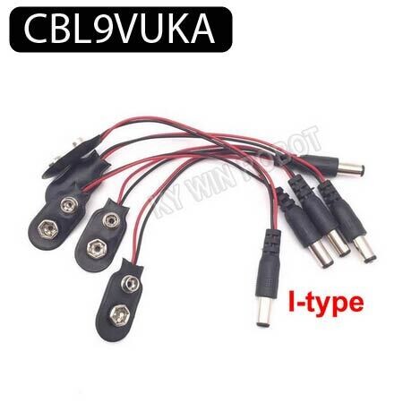 Câbles d&#39;alimentation adaptateur 9V pour microcontrôleur Uno R3 forme I