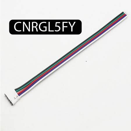 Connecteur femelle 5 broches pour contrôleur bande LED RGB RGBW 5050 3528 SMD blanc