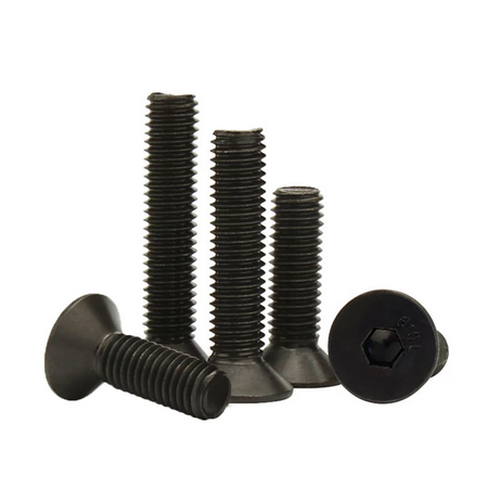 Vis Allen à tête hexagonale fraisée noire creux en acier au carbone qualité 10.9 M5-40mm
