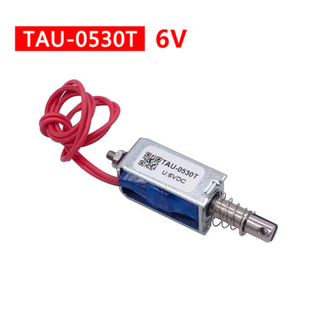 Solénoïde magnétique Dc 6V TAU-0530 Push &amp; Pull Open Frame électro-aimant temps 10mm Force de maintien 700g
