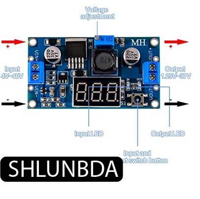 Convertisseur de tension step-down  LM2596S DC-DC régulateur de tension réglable 36V 24V 12V à 5V 2A