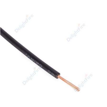 Câble électrique en cuivre multibrin 22AWG isolation en PVC étamé solide UL1007 longueur 10 m couleur noir