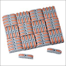 Lot de 5 connecteurs de fil à levier type wago pour connexion rapide, borne isolée pour fil 28-12 AWG, 1 à 1 en ligne