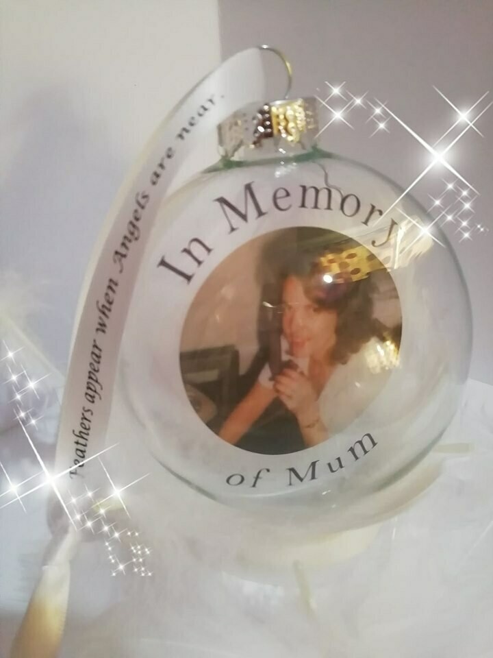 8cm glass bauble