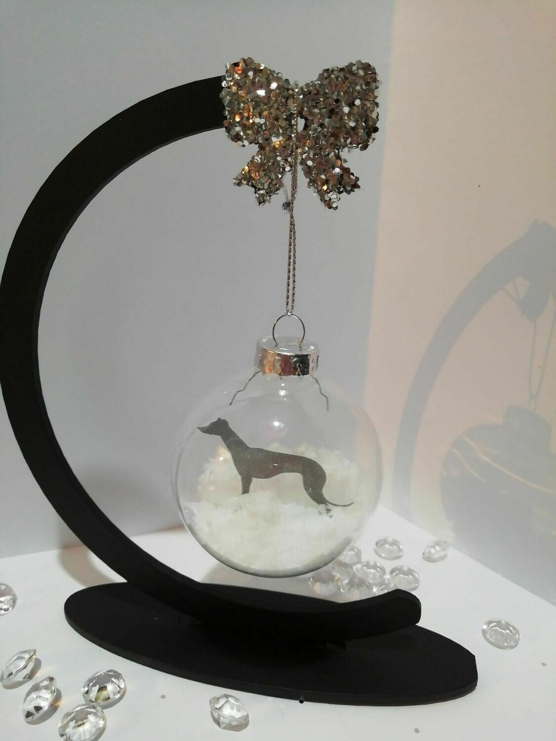 6cm glass bauble - Whippet, Terrier and more