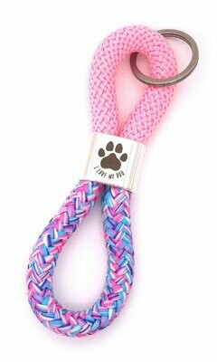 Klíčenka pro milovníky psů - I love my dog - růžová/mix - v dárkovém balení