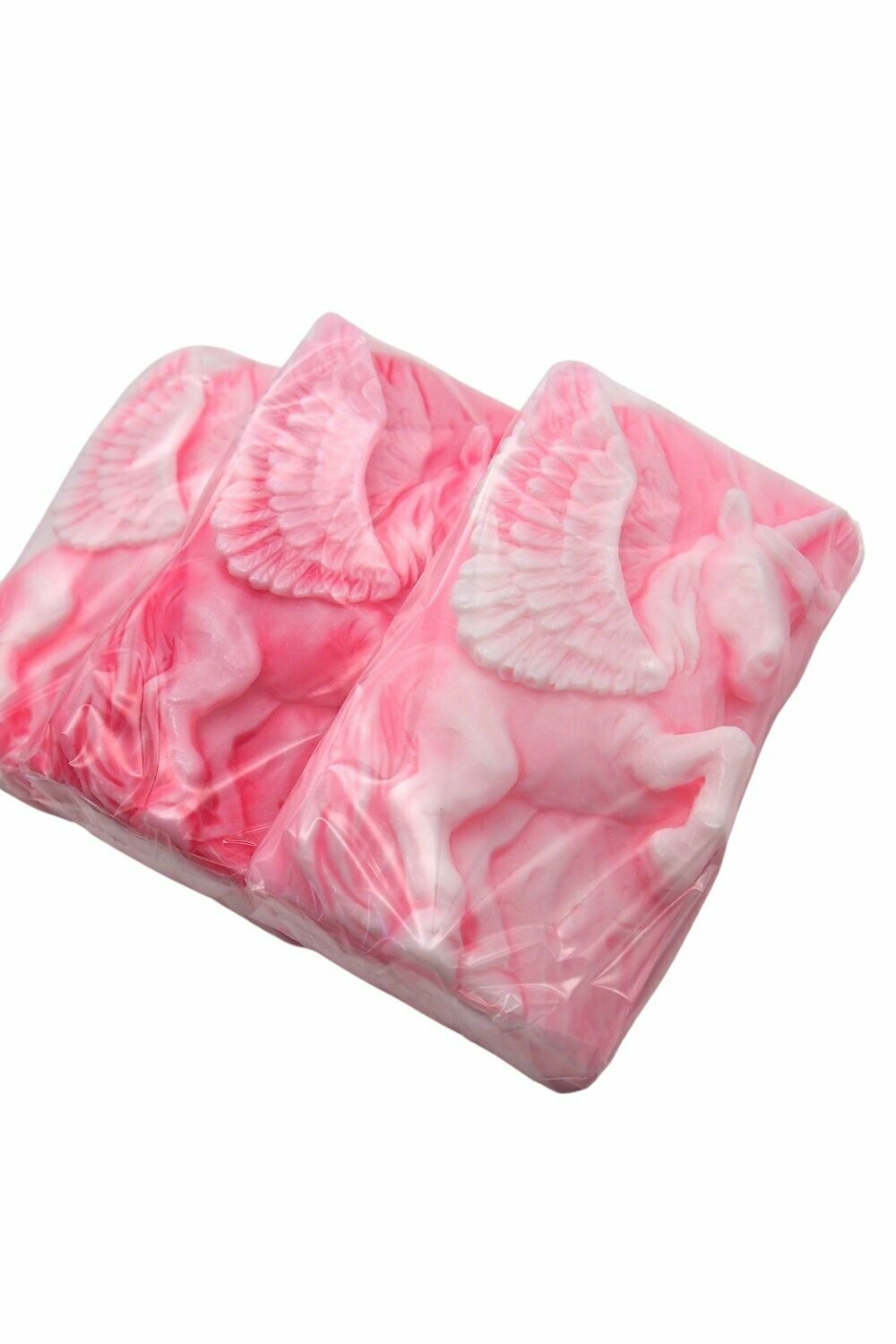 XXL Vonné mýdlo s pegasem - handmade - 3 luxusní vůně - v dárkovém balení