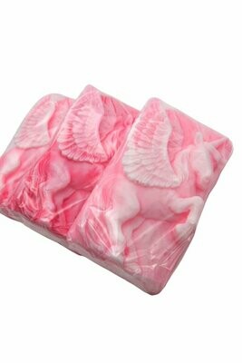 XXL Vonné mýdlo s pegasem - handmade - 3 luxusní vůně - v dárkovém balení