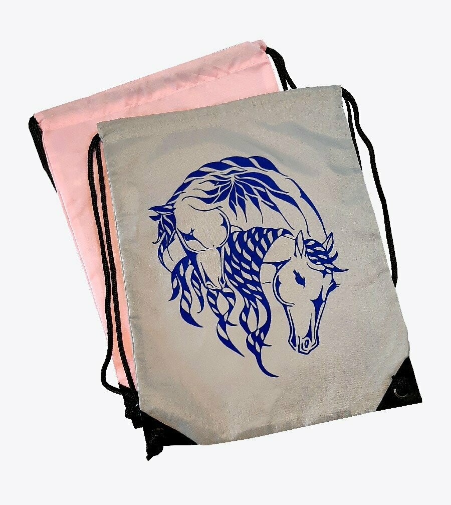 Gymsack / obal na helmu s koňmi Gymsack / obal na helmu s koňmi "Whites"