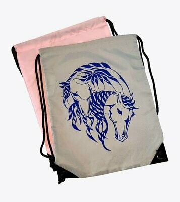 Gymsack / obal na helmu s koňmi Gymsack / obal na helmu s koňmi "Whites"