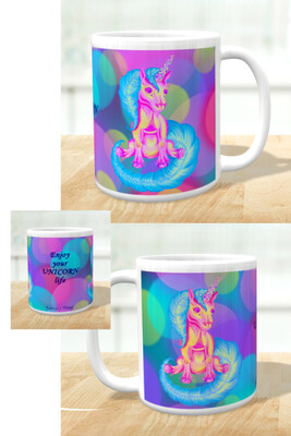 Hrnek s jednorožcem Hrnek s jednorožcem "Enjoy your UNICORN life" - design 2 v 1