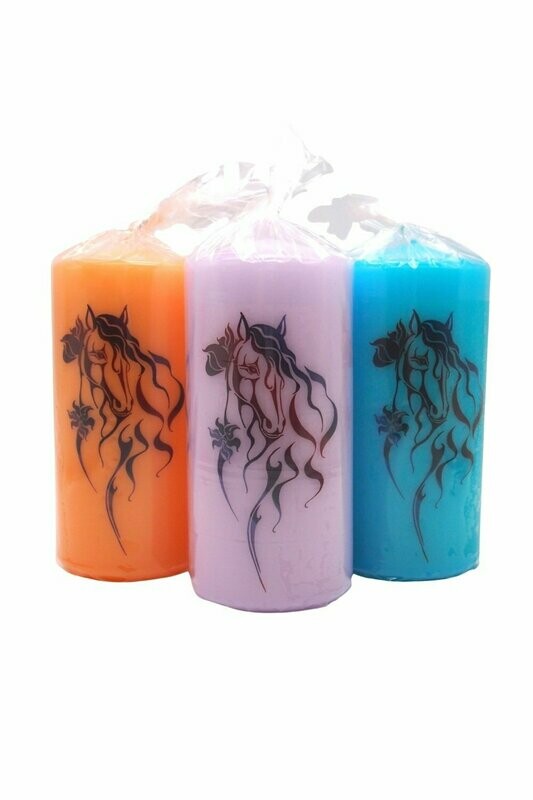 SET - 3 XXL Svíčky s motivem koně SET - 3 XXL Svíčky s motivem koně "Butterfly"