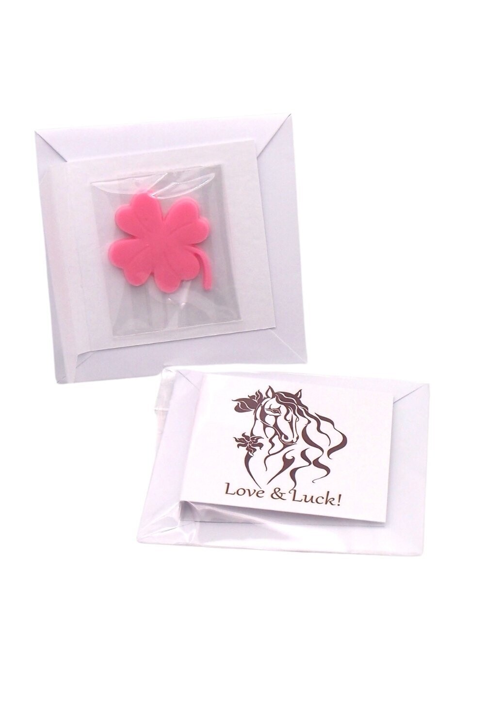 Mini přání s vonným mýdlem Mini přání s vonným mýdlem "Love & Luck"