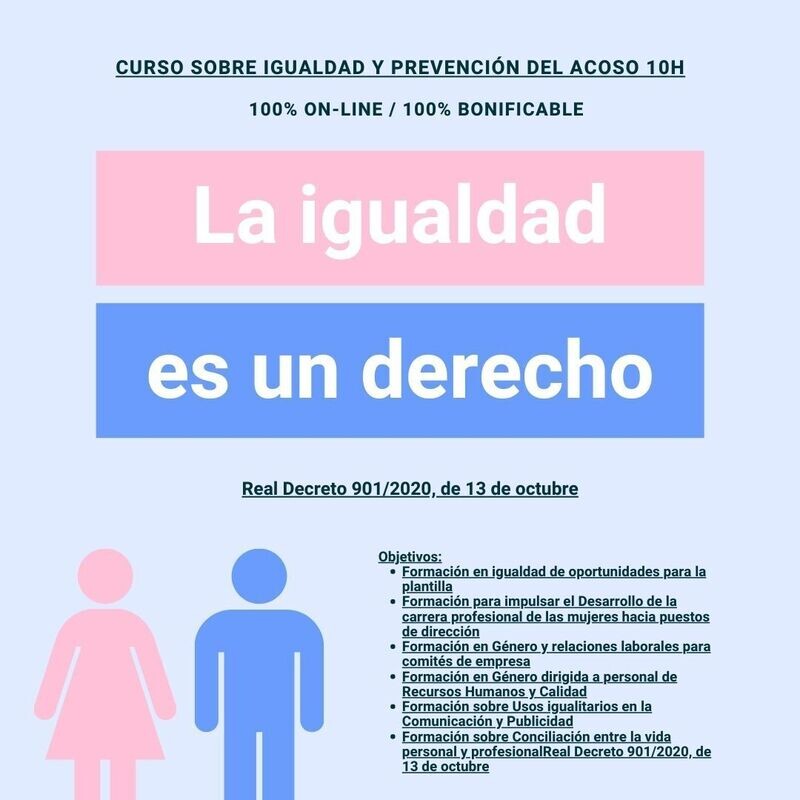 Conceptos básicos sobre igualdad y prevención del acoso (10h)