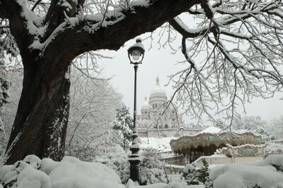 Montmartre under snow