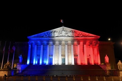 French Flag on Monuments