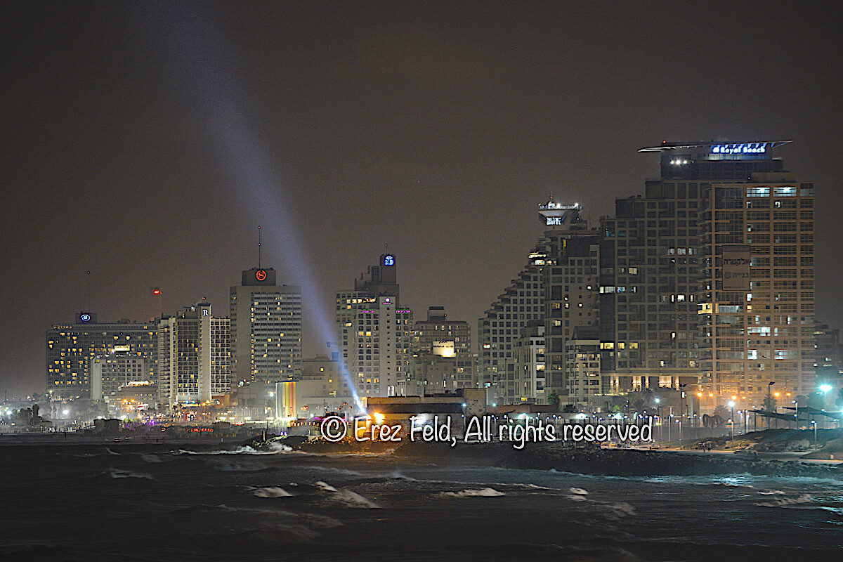 Tel Aviv's Beach by night Tel Aviv's Beach by night