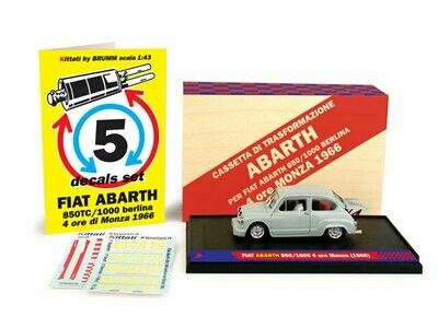 K001 Fiat Abarth 850TC/1000 Berlina 4 ore di Monza 1966