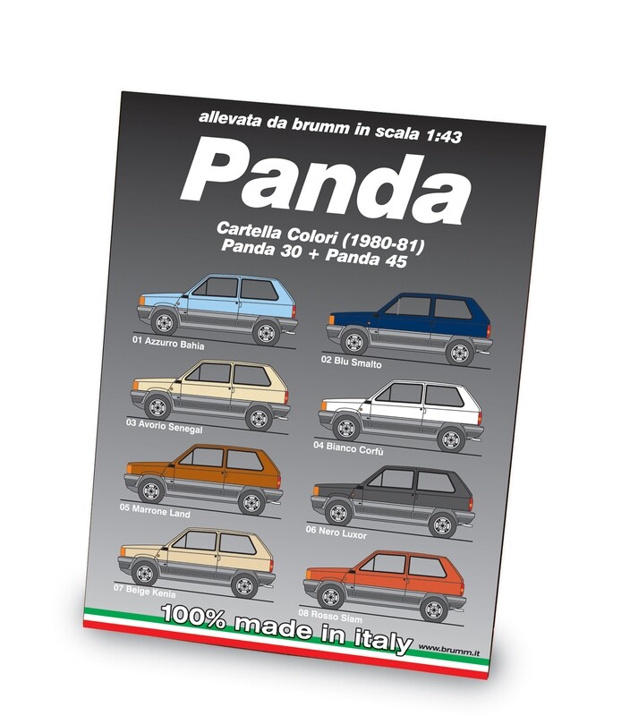 Cartella colori Fiat Panda 1980
