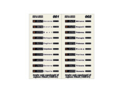 CC06 Cartella colori Fiat Panda 1980