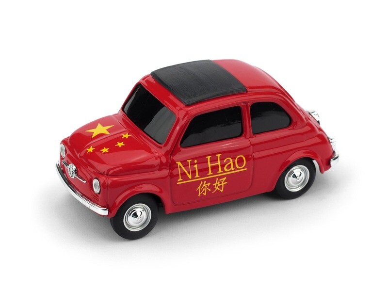 Fiat nuova 500 CINA &quot;Ni Hao - Jiayou&quot;