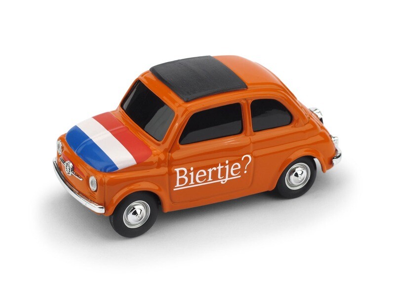 Fiat nuova 500 OLANDA &quot;Biertje? - T&#39;is hier Santastisch&quot;