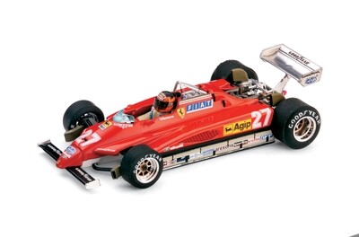 P001 Ferrari 126C2 turbo Prove G.P. Belgio 1982 Gilles Villeneuve