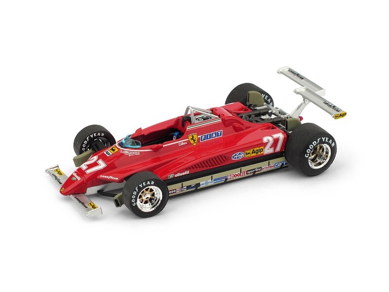 Ferrari 126C2 turbo G.P. Usa Ovest, Long Beach 1982
Gilles Villeneuve (CA) #27 3° - Squalificato per alettone irregolare