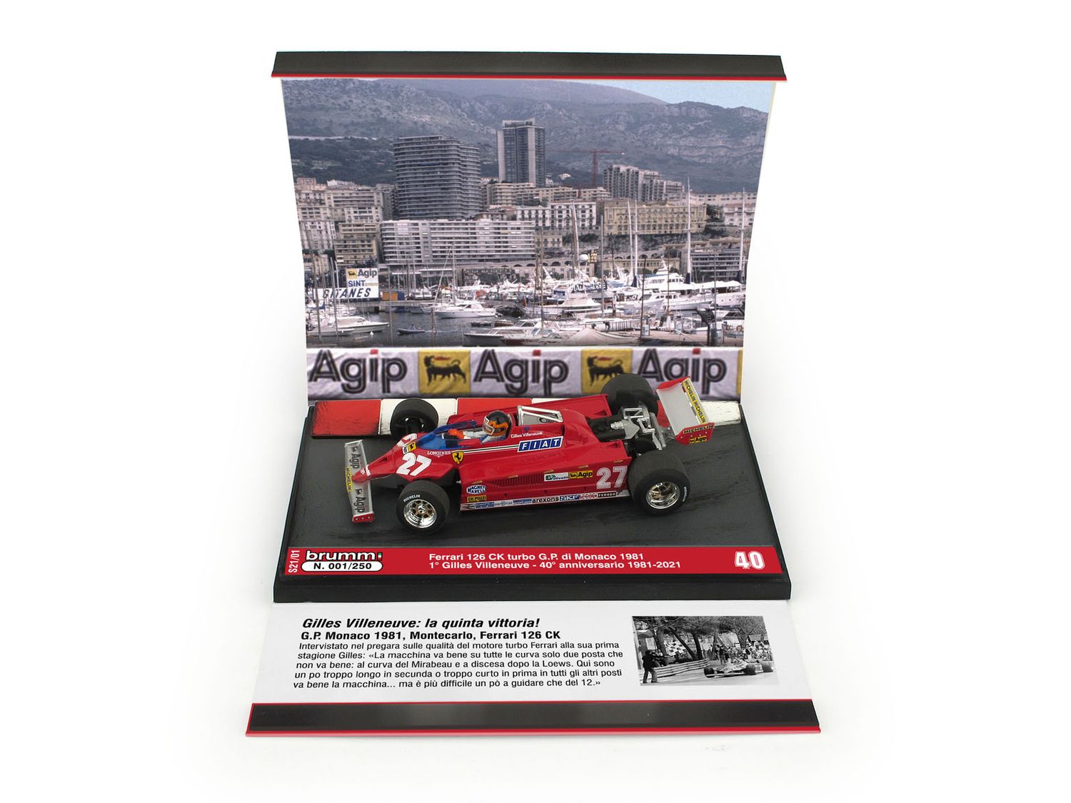 ​Ferrari 126CK turbo, G.P. Montecarlo 1981 1° Gilles Villeneuve #27