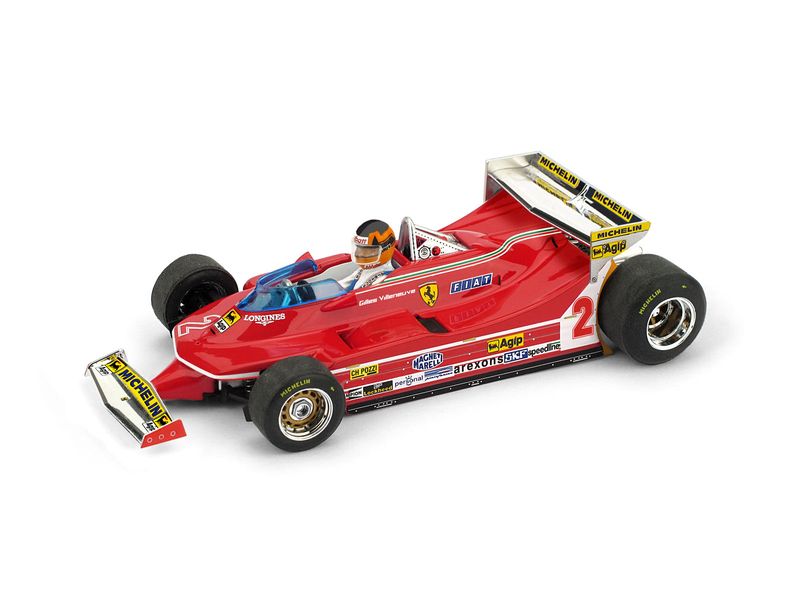 Ferrari 312 T5 G.P. Montecarlo 1980 Gilles Villeneuve #2 + pilota / driver