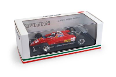 R288-CH_2017 Ferrari 126C2 turbo G.P. Italia 1982 3° Mario Andretti (US) #28 + pilota / driver