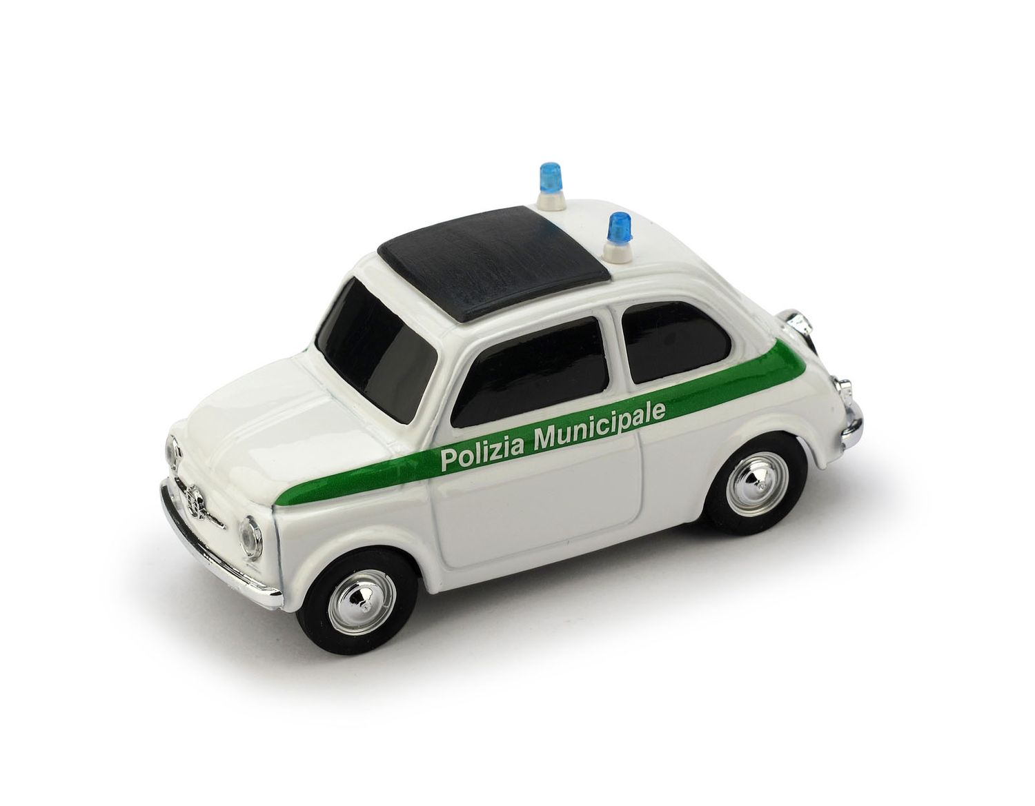 Fiat nuova 500 Polizia municipale verde