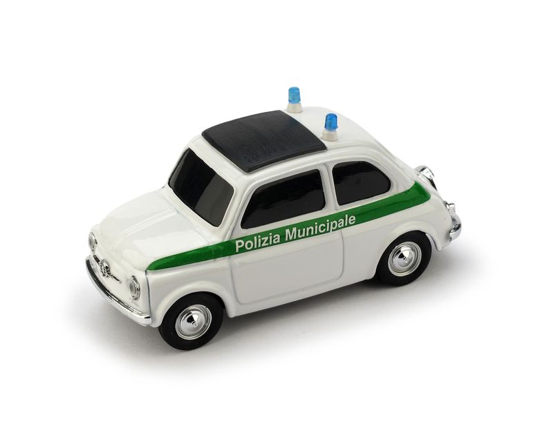 Fiat nuova 500 Polizia municipale verde