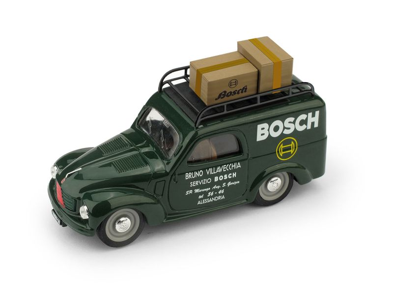 Fiat 500C Furgone Veicolo Commerciale 1950 Servizio Bosch, Alessandria + Scatole Bosch