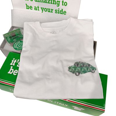 S2519 Fiat 500 Brums + T-SHIRT "AGREENBADGE"