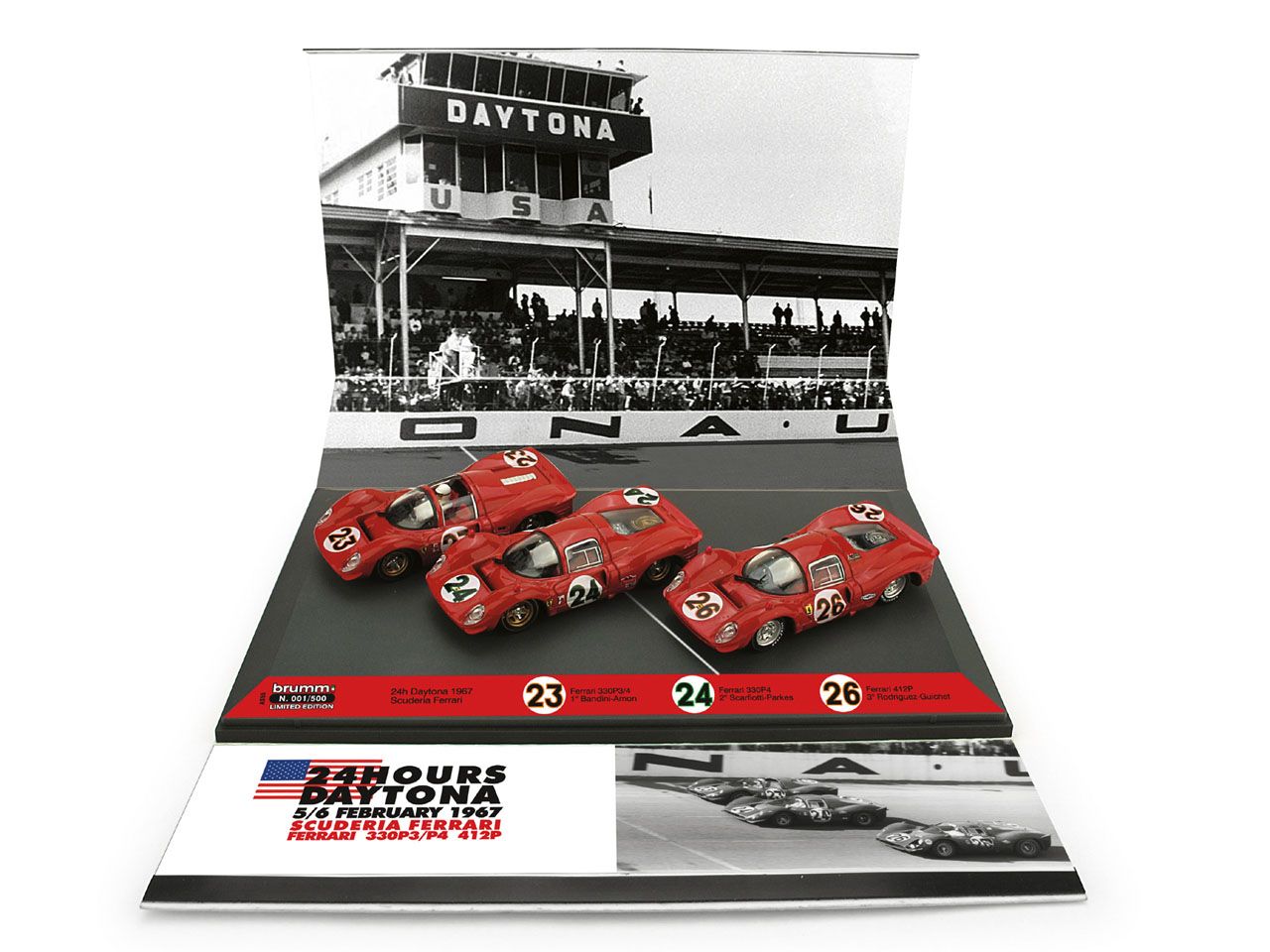 AS55 FERRARI 330P4 24H DAYTONA 1967 PARADE SET