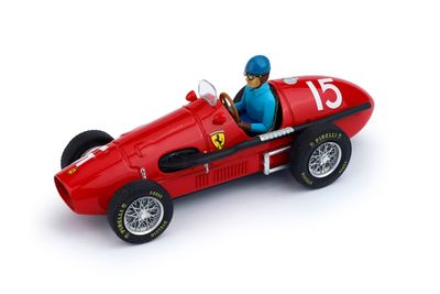 R035-CH_2015 Ferrari 500 F2 G.P. Gran Bretagna 1952 1° Alberto Ascari (IT) #15 + pilota / driver