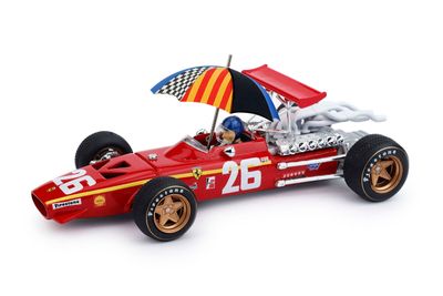 R171-CHU FERRARI 312 F1 G.P. FRANCIA'68 1°J. ICKX