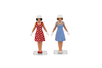 F040C - FIGURINA FEMMINILE 1960 X 2