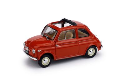 R364-01 - FIAT NUOVA 500 TETTO APRI.'59 ROSSO AP.